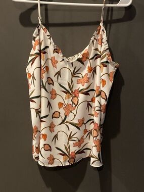 Loft sexy strappy cami with foliage excellent condition size medium blouse